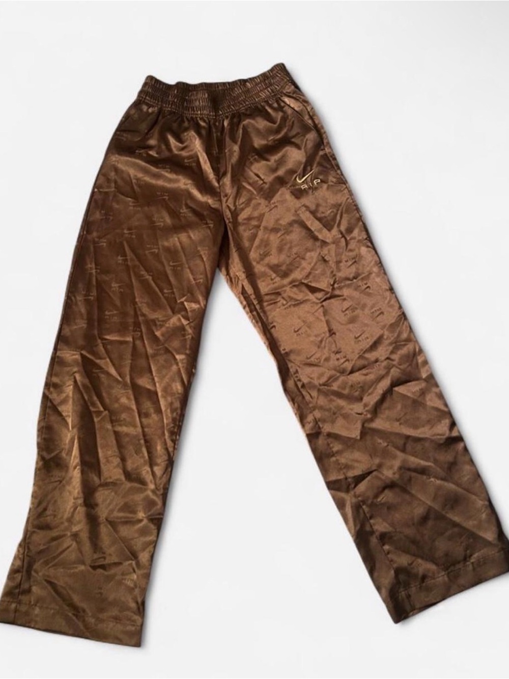 Nike Men’s Brown Satin Jogger Pants